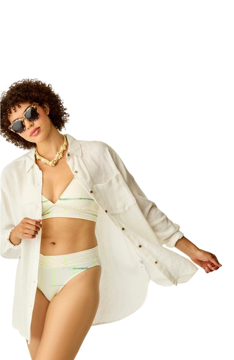 Carve Designs Taylor Linen Tunic, Alternate, color, Cloud Chambray