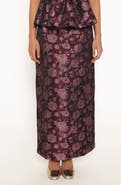 Petal & Pup Allegro Floral Brocade Column Skirt