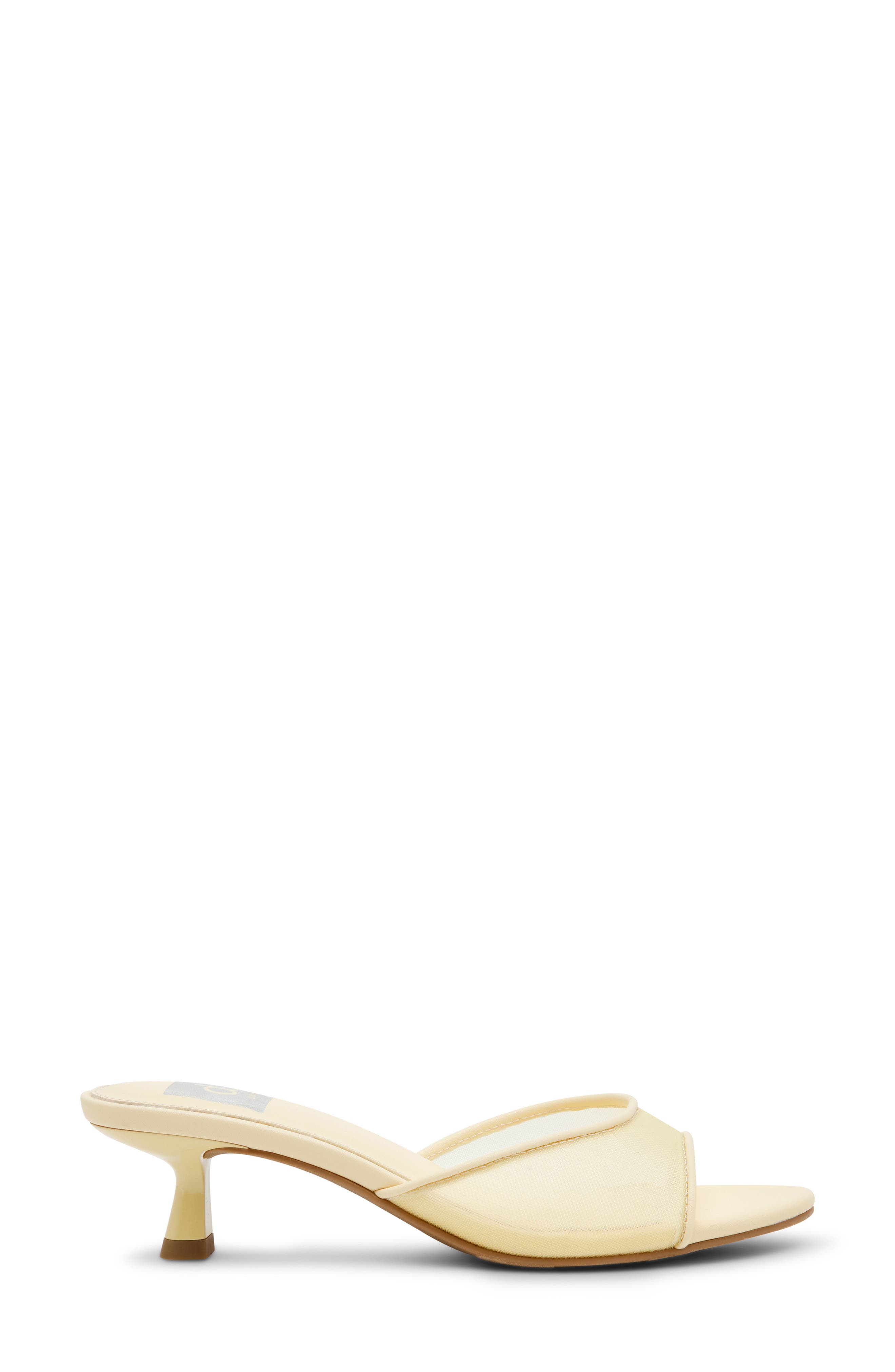 Dorthey Mesh Kitten Heel Sandal, Alternate, color, BUTTER