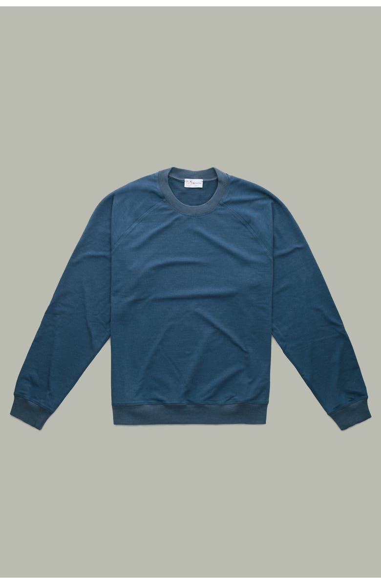 Wolf Vs. Goat (WvG) Bleach Raglan Sorona Sweatshirt, Main, color, Navy