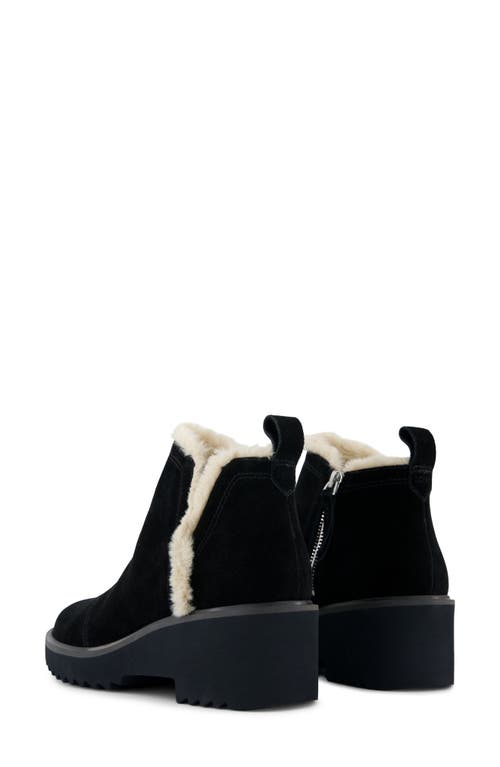 Toms Maude Faux Shearling Lined Bootie In Black