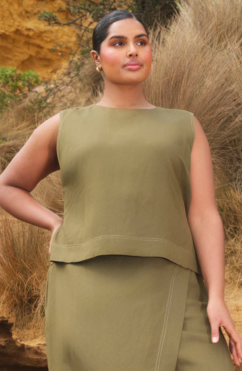 Estelle Sonnet Tie Back Sleeveless Top, Alternate, color, 