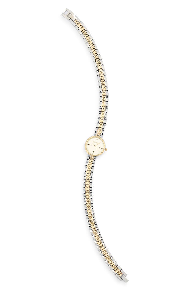 True Religion Two-Tone Wrap Bracelet Strap Watch, 28mm, Alternate, color, Two Tone