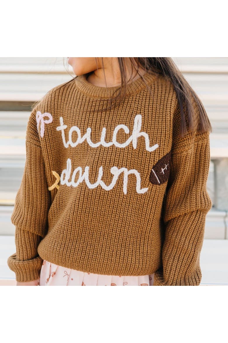 Touchdown Sweater, Alternate, color, Light Brown