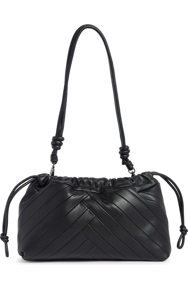 BCBG Drawstring Crossbody Bag, Alternate, color, Black