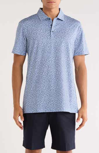 Bugatchi Victor Short Sleeve 8-Way Stretch OoohCotton® Knit Polo