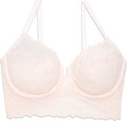 Natori Heavenly Full Coverage Longline Lace Underwire Bra