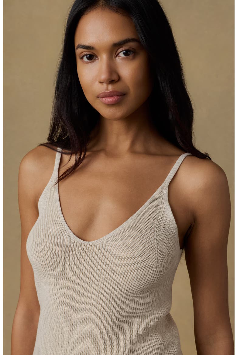 Miramar Linen & Organic Cotton Cami Sweater, Alternate, color, SUMMER SAND