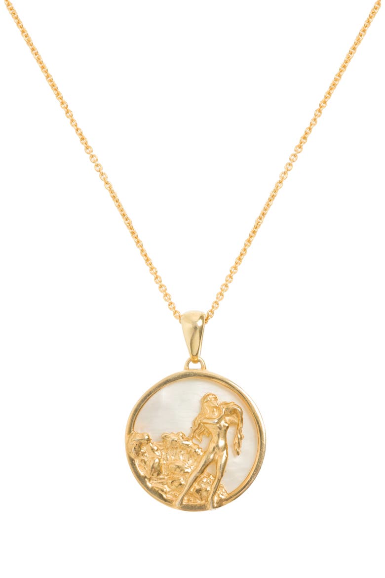 Zodiac Necklace, Main, color, Aquarius