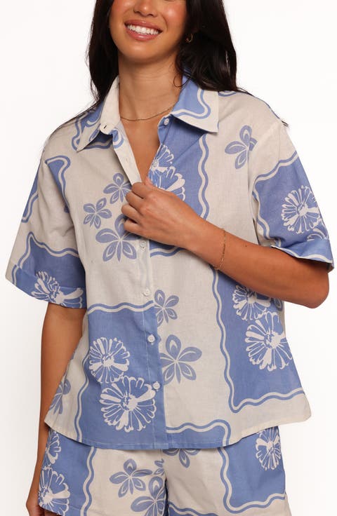 Shellie Floral Camp Shirt