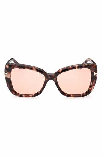 TOM FORD 55mm Butterfly Sunglasses