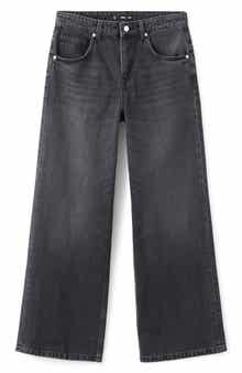 Low Rise Wide Leg Jeans