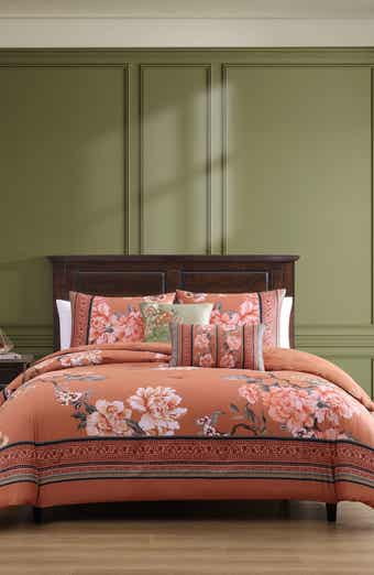 Bebejan Rossana Floral Cotton Sateen 5-Piece Comforter Set