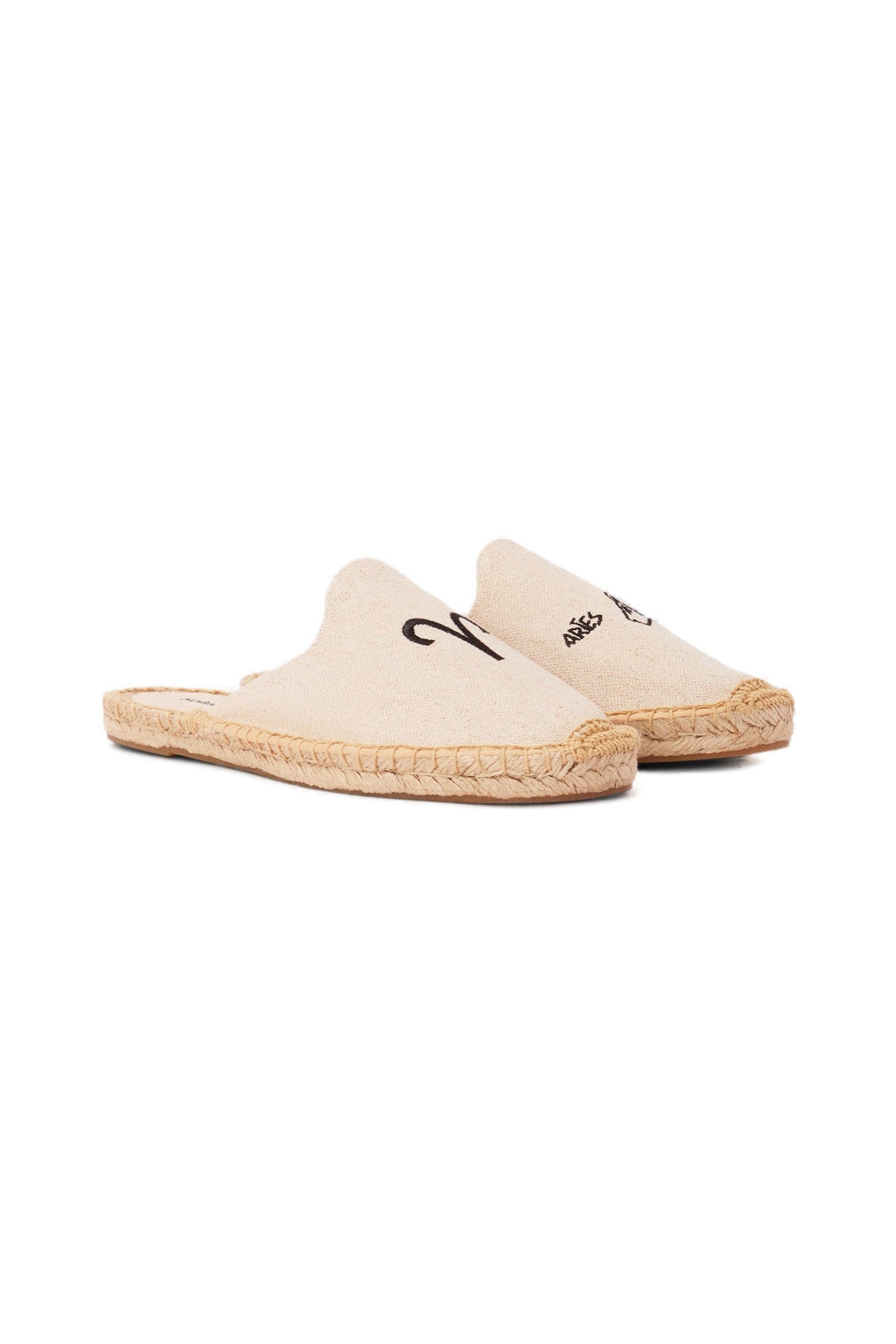 The Smoking Mule Embroidery Espadrille, Alternate, color, Aries - Natural Undyed