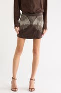 TWP Minnies Beaded Silk Miniskirt