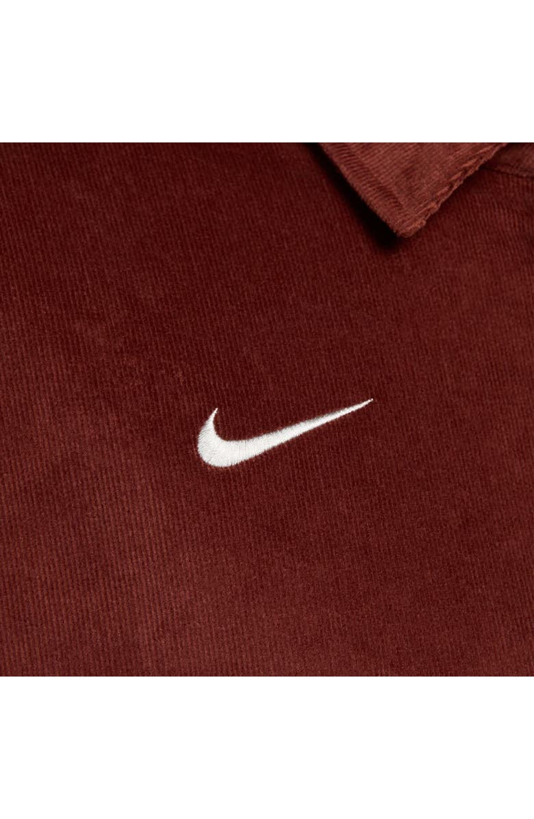 Nike Men's Nike Brown Club America CA x CA Harrington Fleece Full-Zip Corduroy Jacket, Alternate, color, 