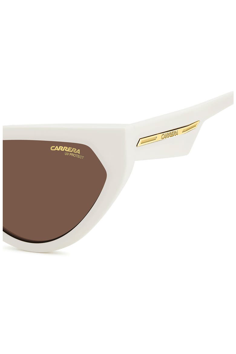 Victory 57mm Butterfly Sunglasses, Alternate, color, IVORY/ BROWN