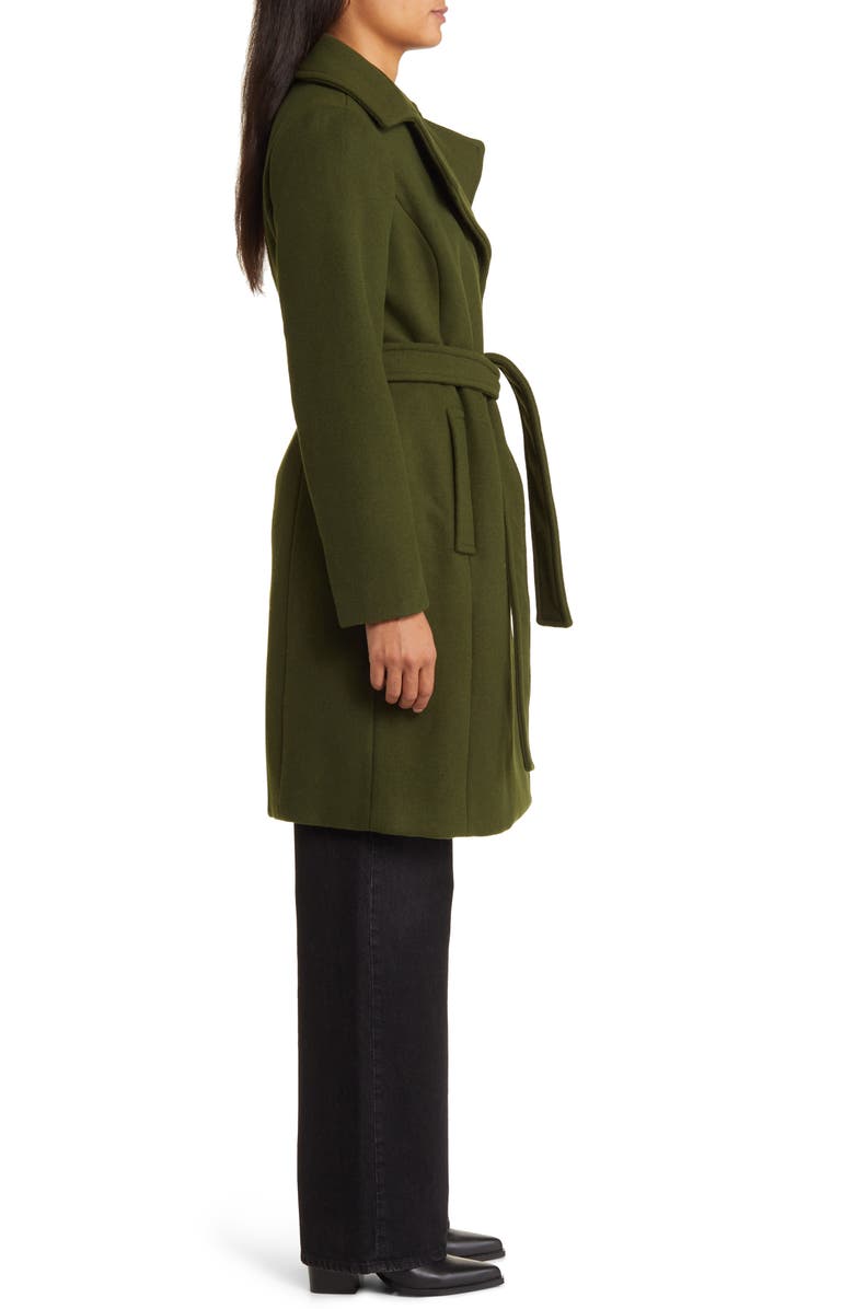 Michael Kors Belted Wool Blend Coat, Alternate, color, 