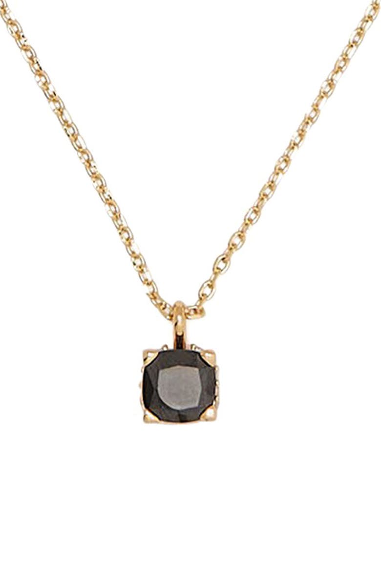 Kate Spade New York little luxuries cubic zirconia pendant necklace, Main, color, 