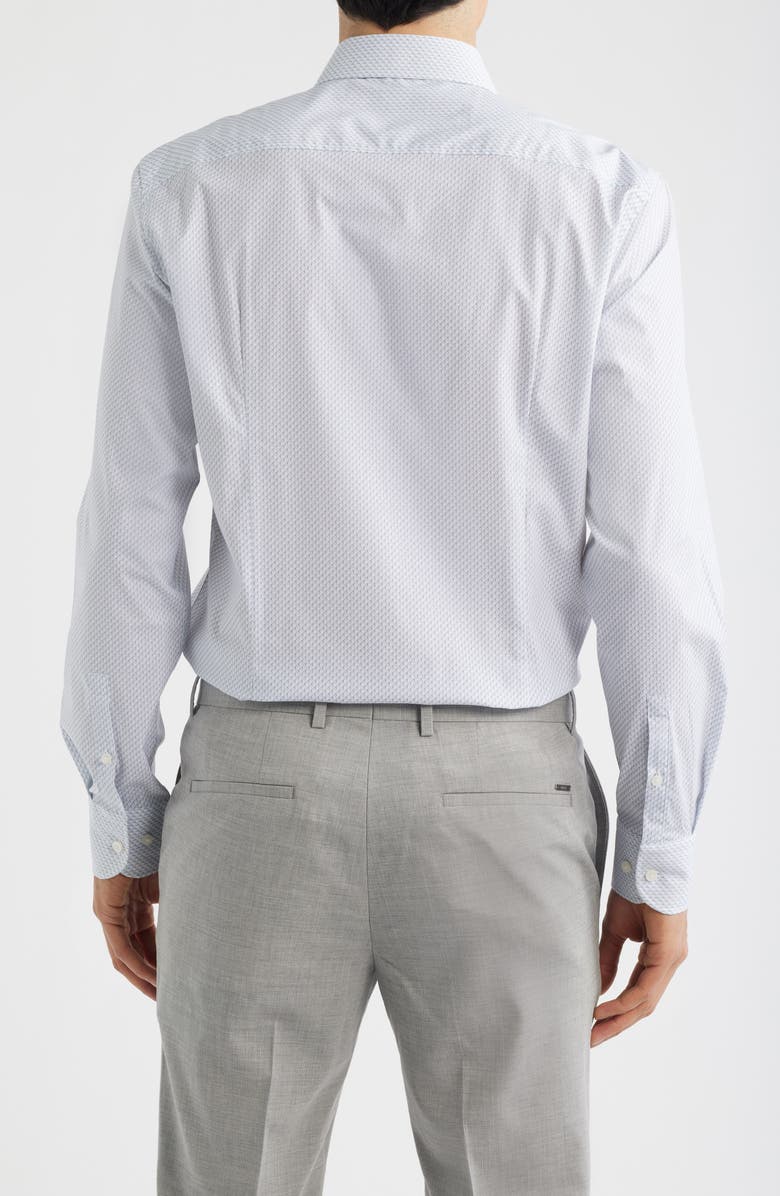 BOSS Hank Slim Fit Stretch Cotton Dress Shirt, Alternate, color, Light/ Pastel Blue