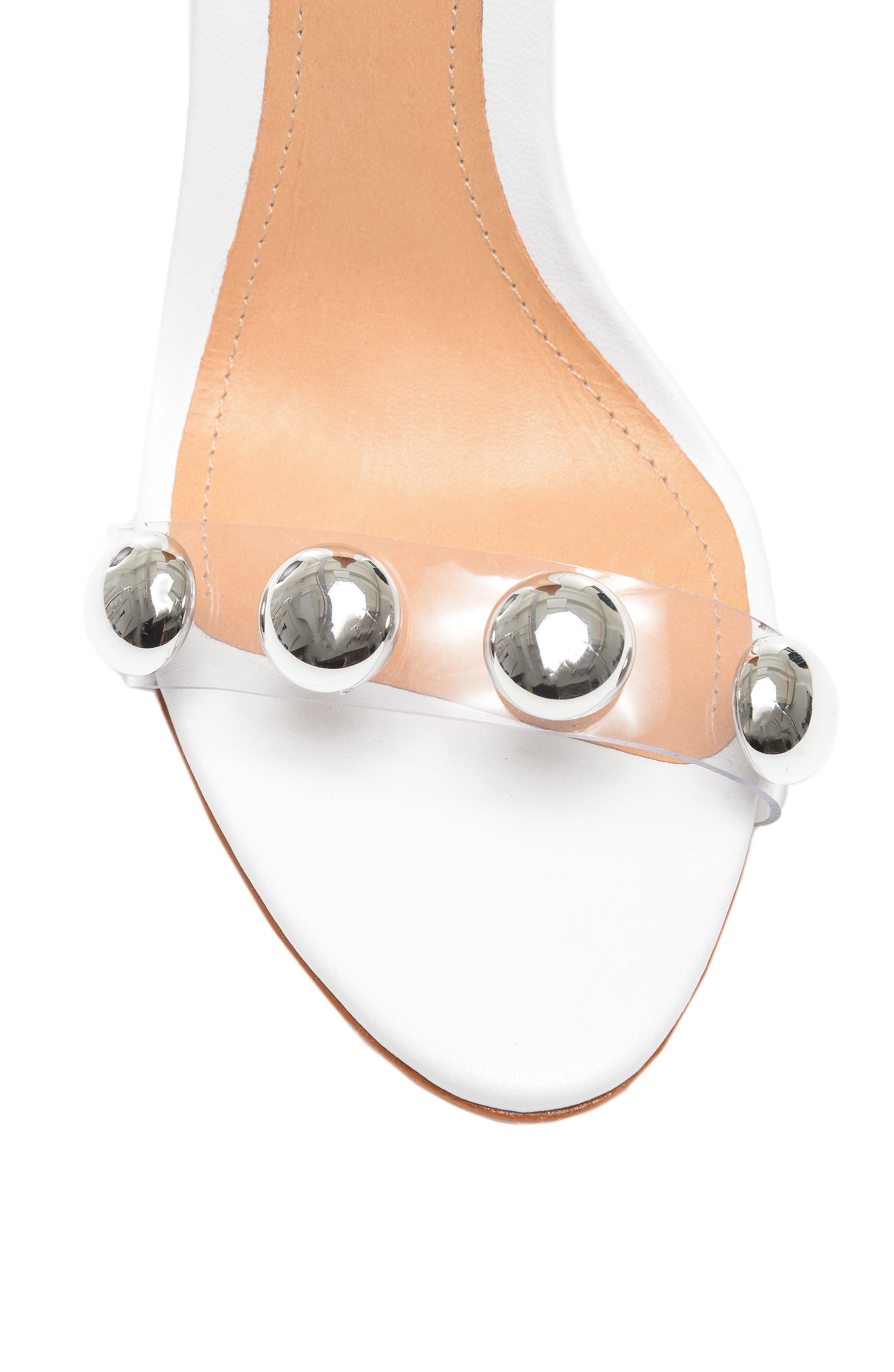 Ramon Studded Wraparound Sandal, Alternate, color, WHITE LEATHER
