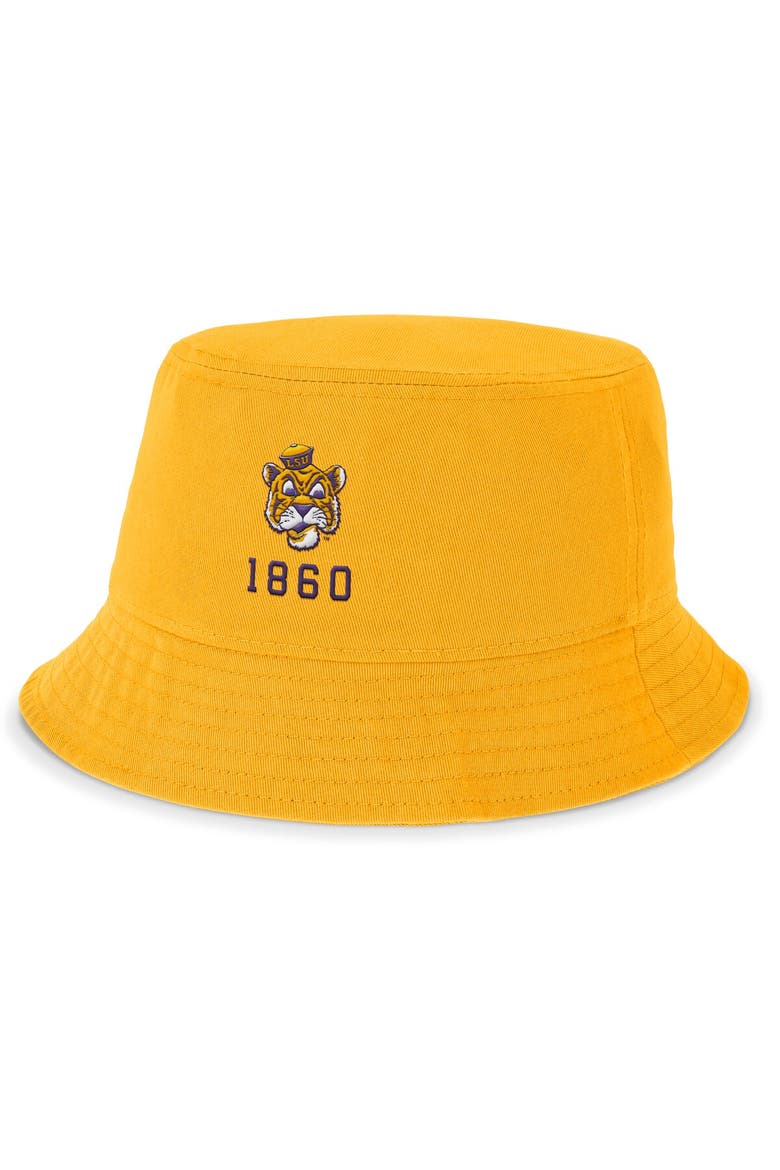 Men's Nike Gold LSU Tigers Legacy Apex Bucket Hat, Main, color, Gold