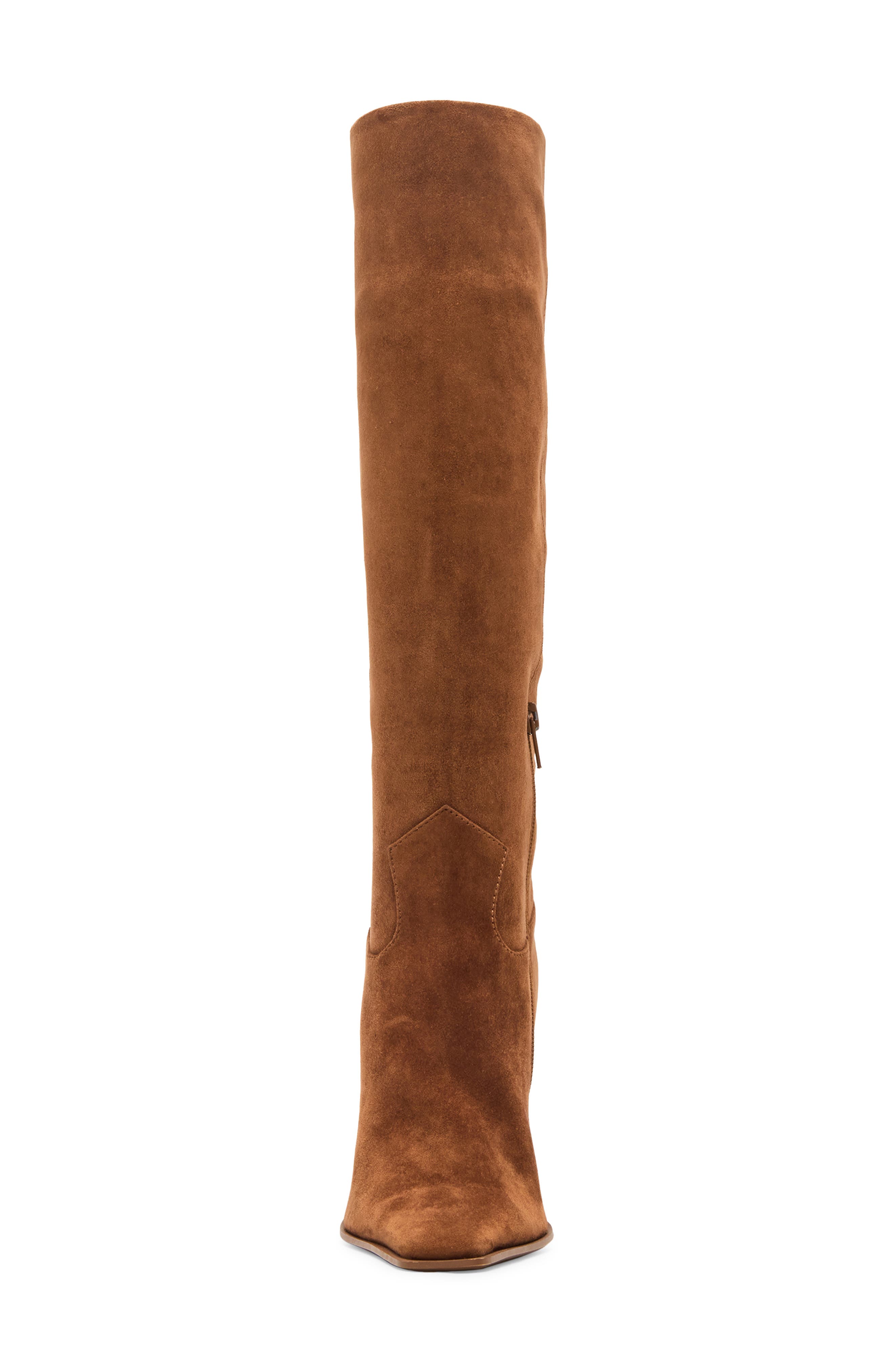Steve Madden Wescot Knee High Boot, Alternate, color, Chestnut Suede