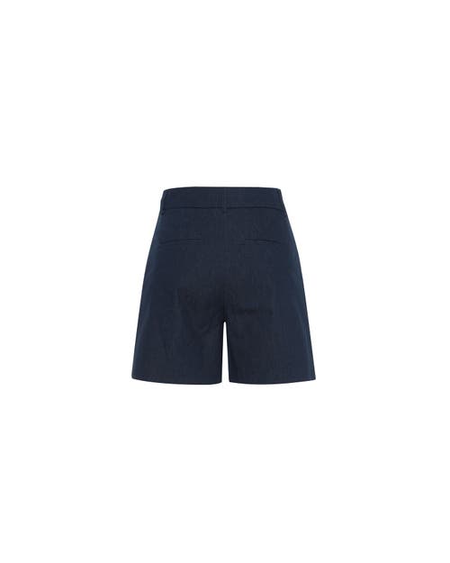 Theo The Label Demeter Denim Shorts In Denim