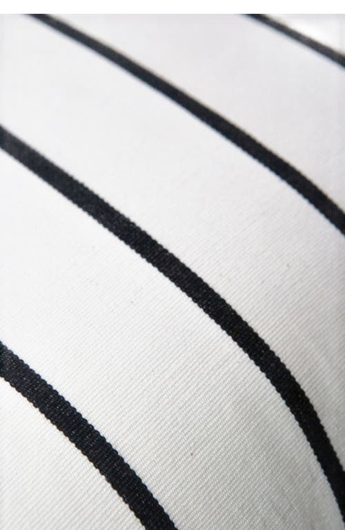 Archive New York Santiago Atitlan I Striped Handwoven Cotton Square Throw Pillow In White