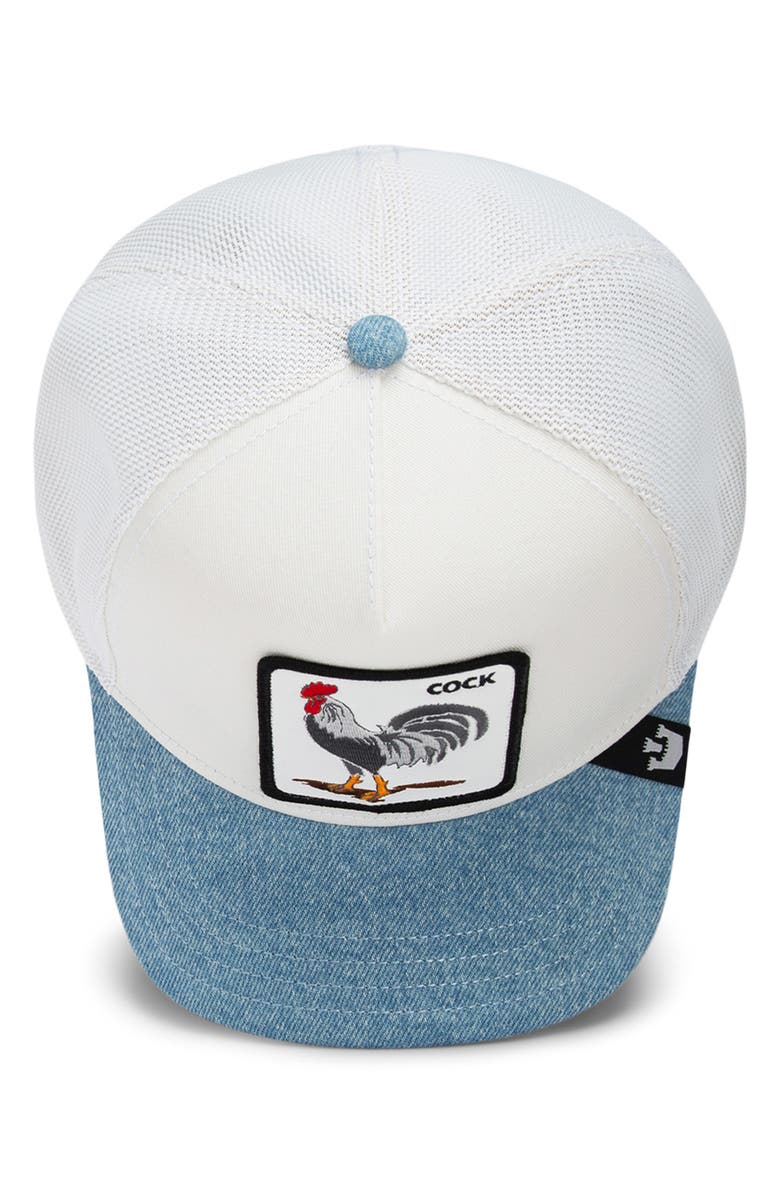 Goorin Bros. Rooster Patch Snapback Baseball Cap, Alternate, color, White