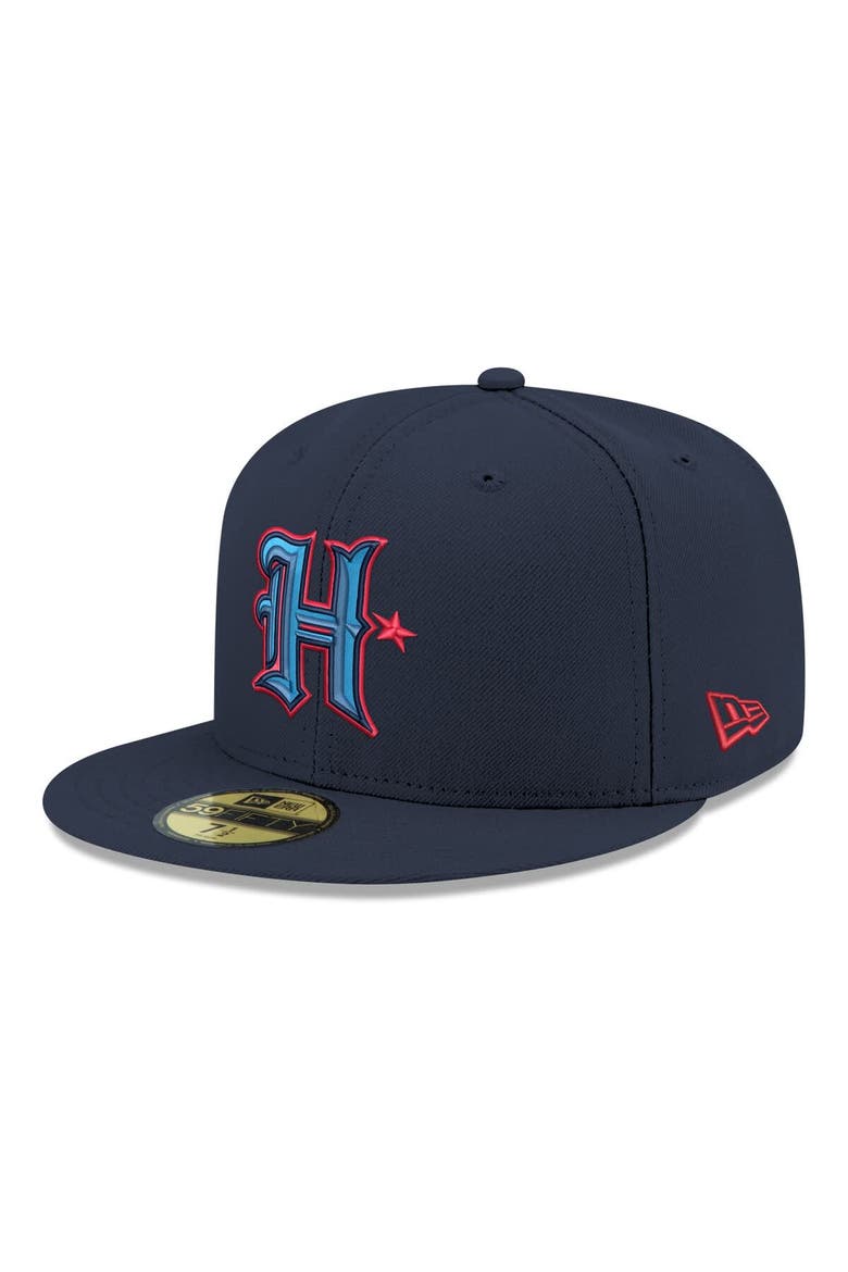Men's New Era Navy Houston Texans 59FIFTY Fitted Hat, Main, color, Navy