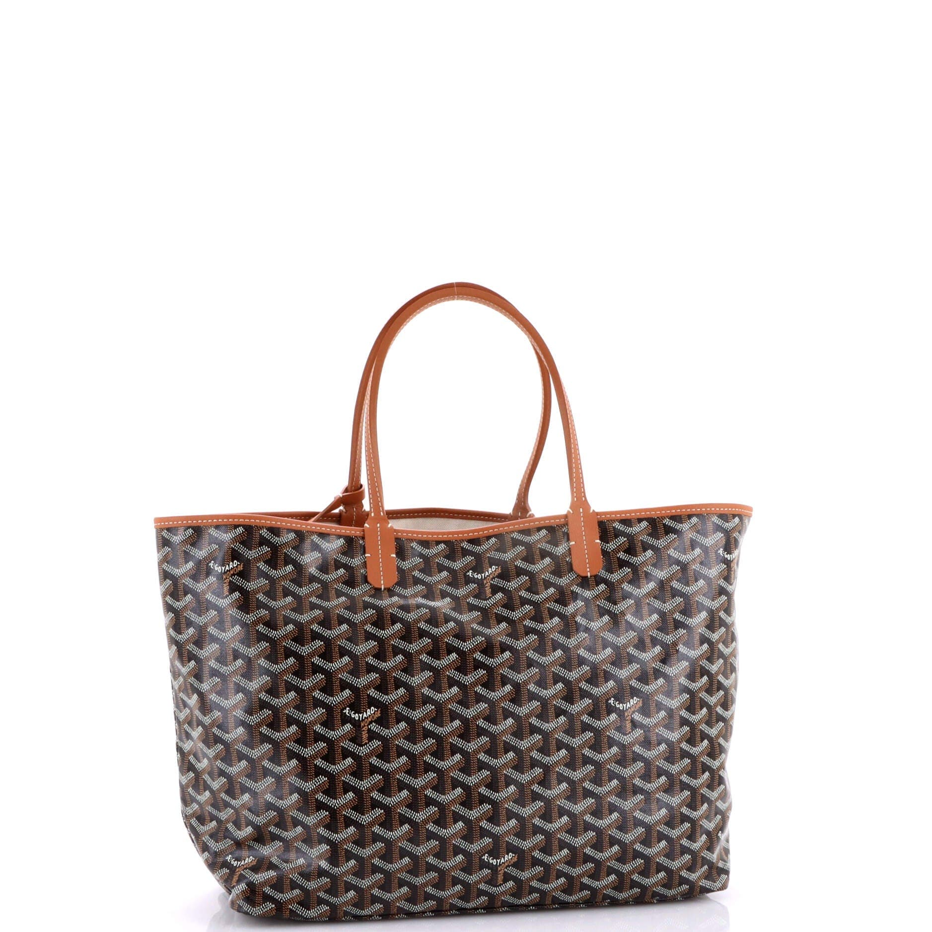 Pre-Owned Goyard Saint Louis Tote Coated Canvas PM, Alternate, color, Brown
