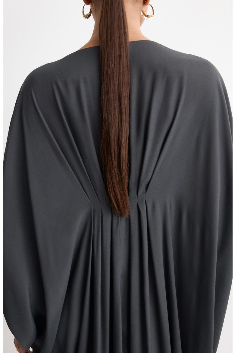 Drape Maxi Dress, Alternate, color, CHARCOAL
