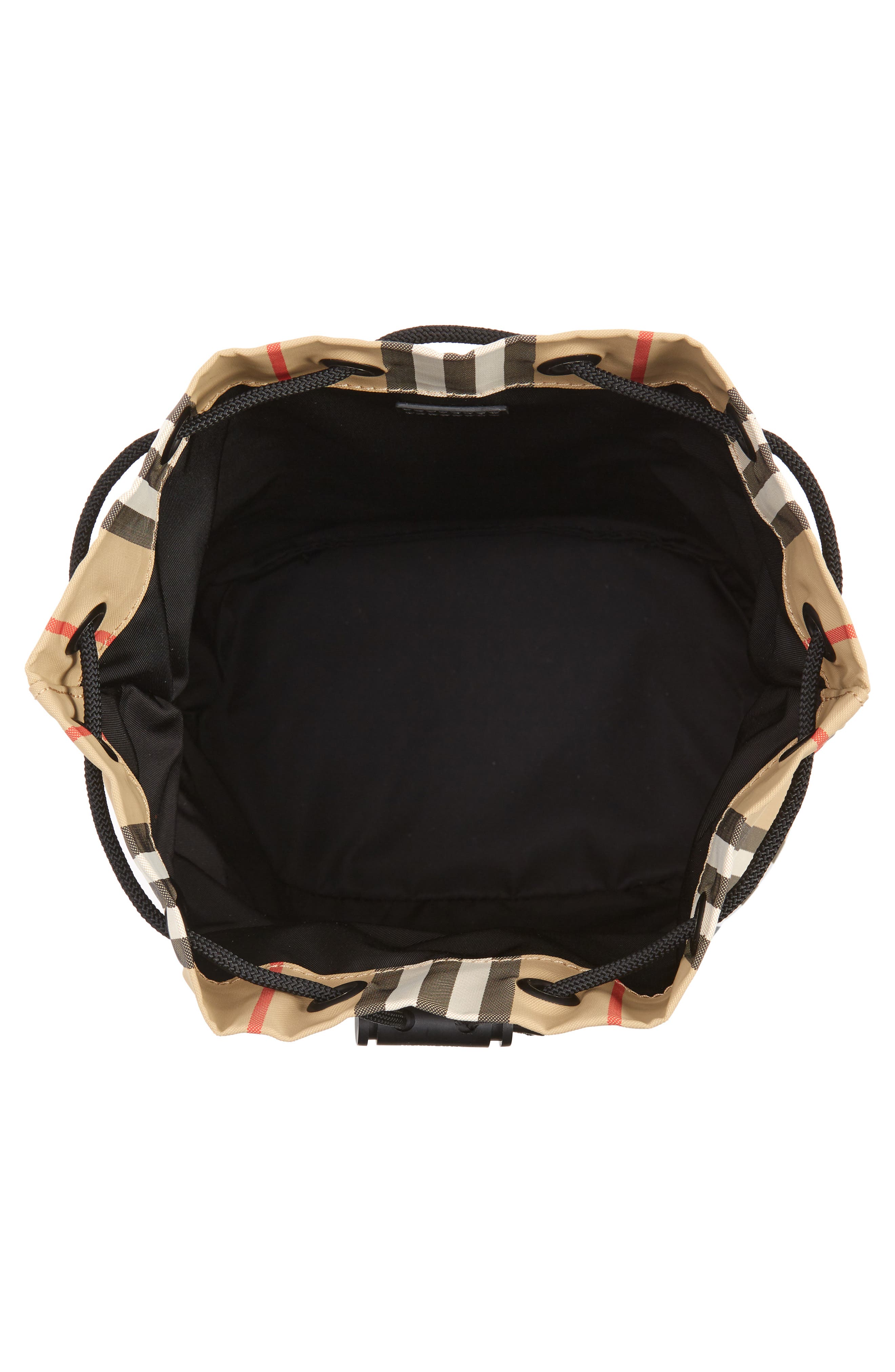 Icon Stripe ECONYL® Drawcord Pouch, Alternate, color, ARCHIVE BEIGE