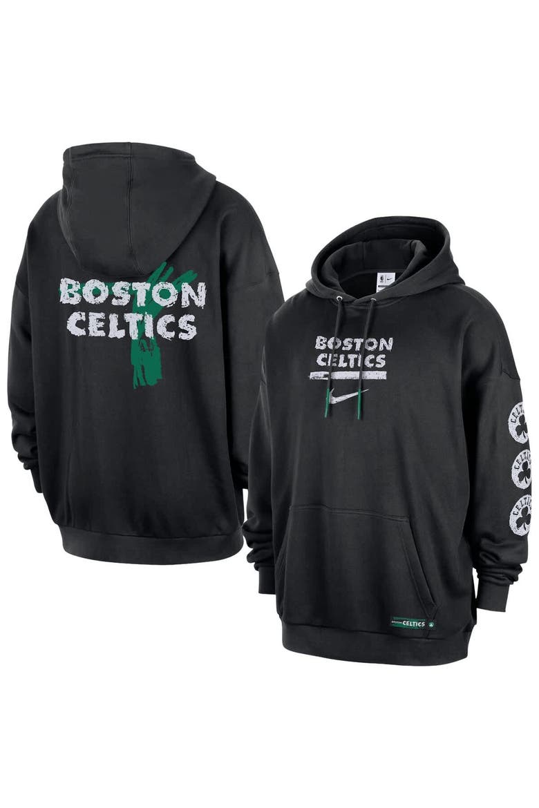 Men's Nike Black Boston Celtics Courtside Club Premium Hoodie, Main, color, Black