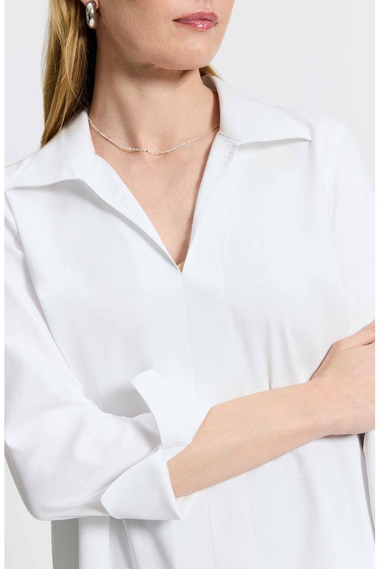 Agnes Split Cuff Popover Blouse, Alternate, color, WHITE