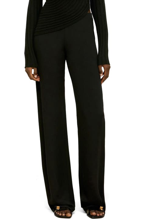 Sara Floral Silk Wide Leg Pants