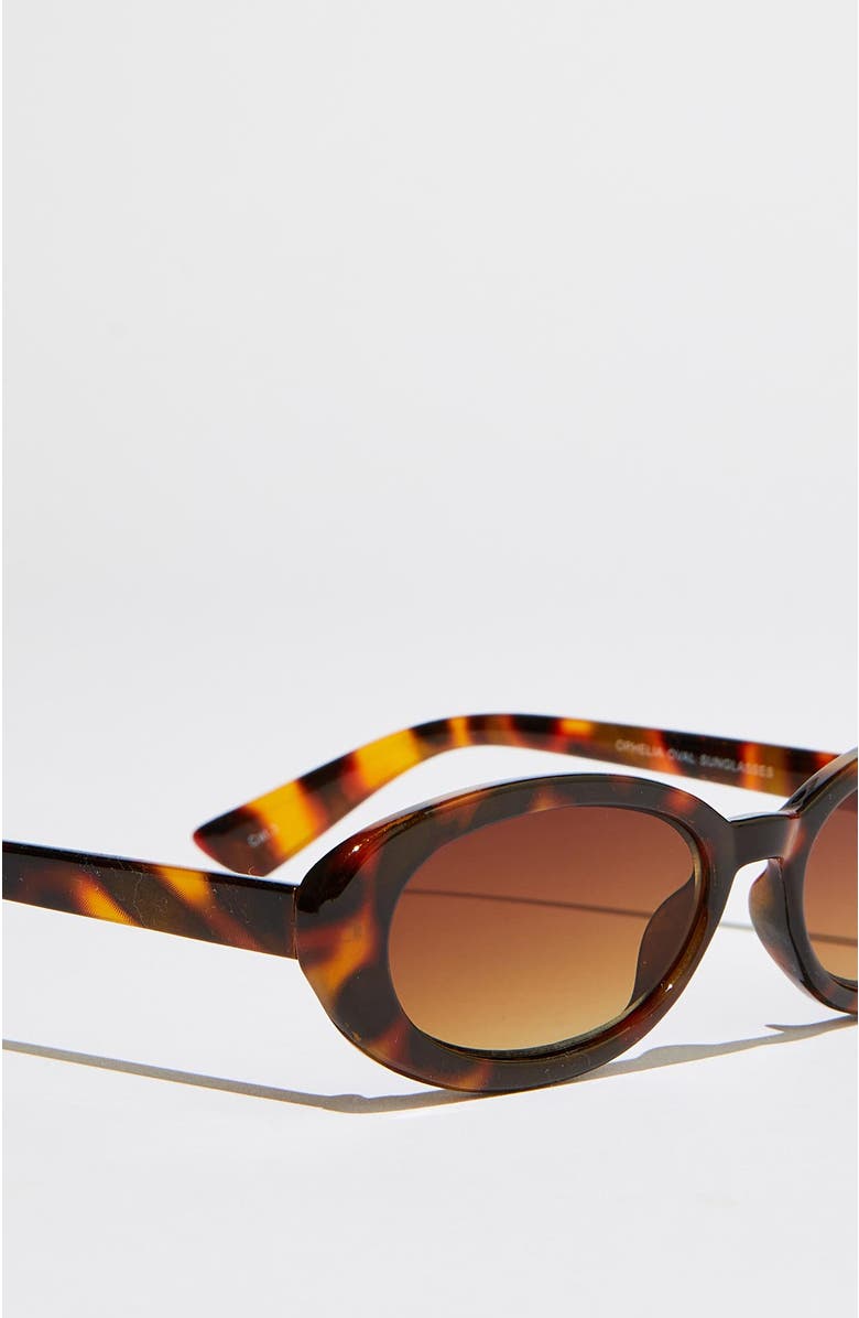Rubi Shoes Ophelia Oval Sunglasses, Alternate, color, 