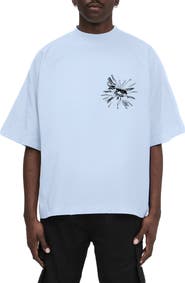 PURPLE BRAND Graphic Oversized Cotton T-Shirt