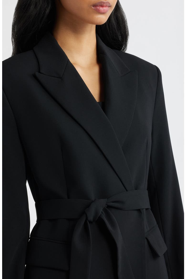 Tie Blazer, Alternate, color, BLACK