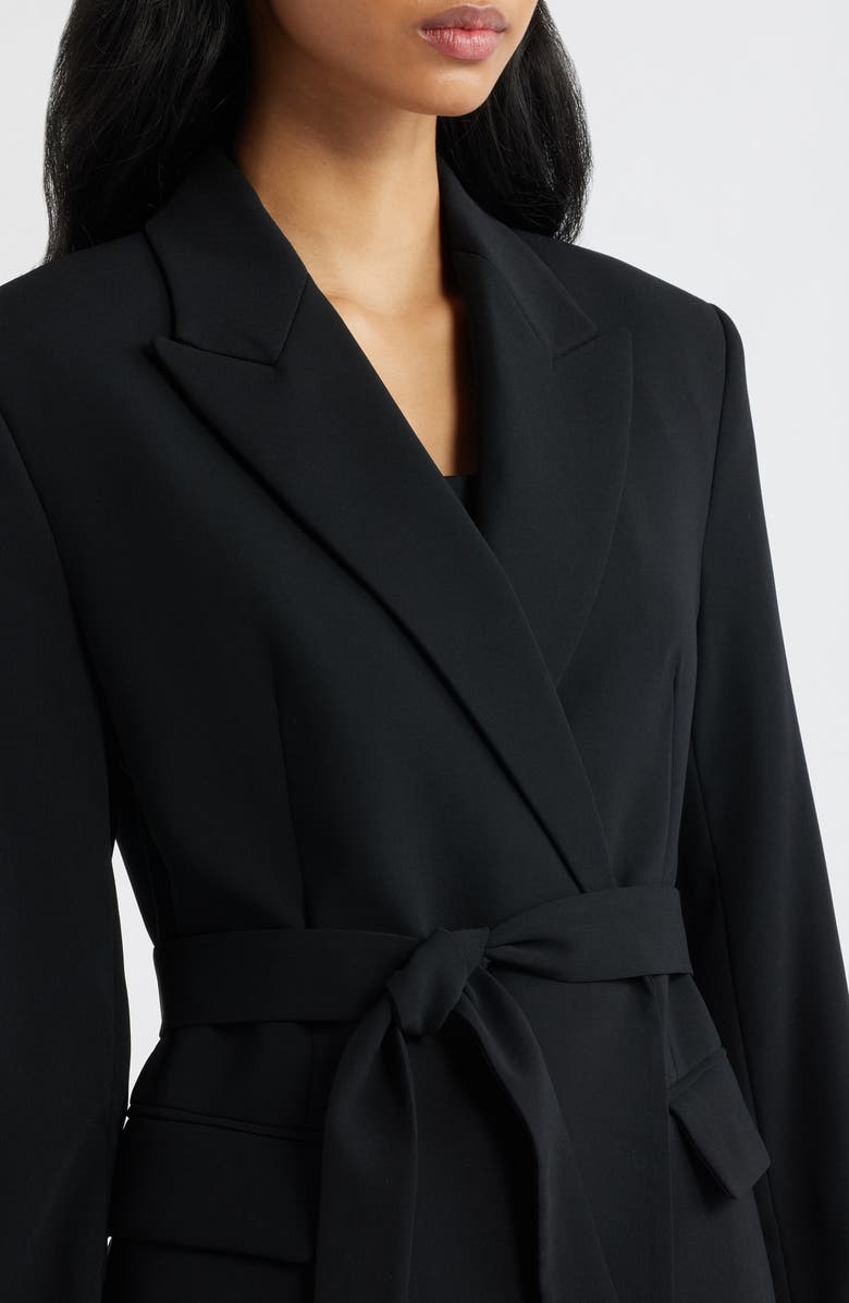 MANGO Tie Blazer, Alternate, color, Black