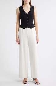 Tahari ASL Sleeveless Jumpsuit