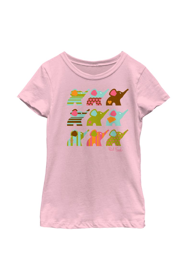 Girl's Paul Frank Ellie Line Up Graphic Tee, Main, color, Light Pink