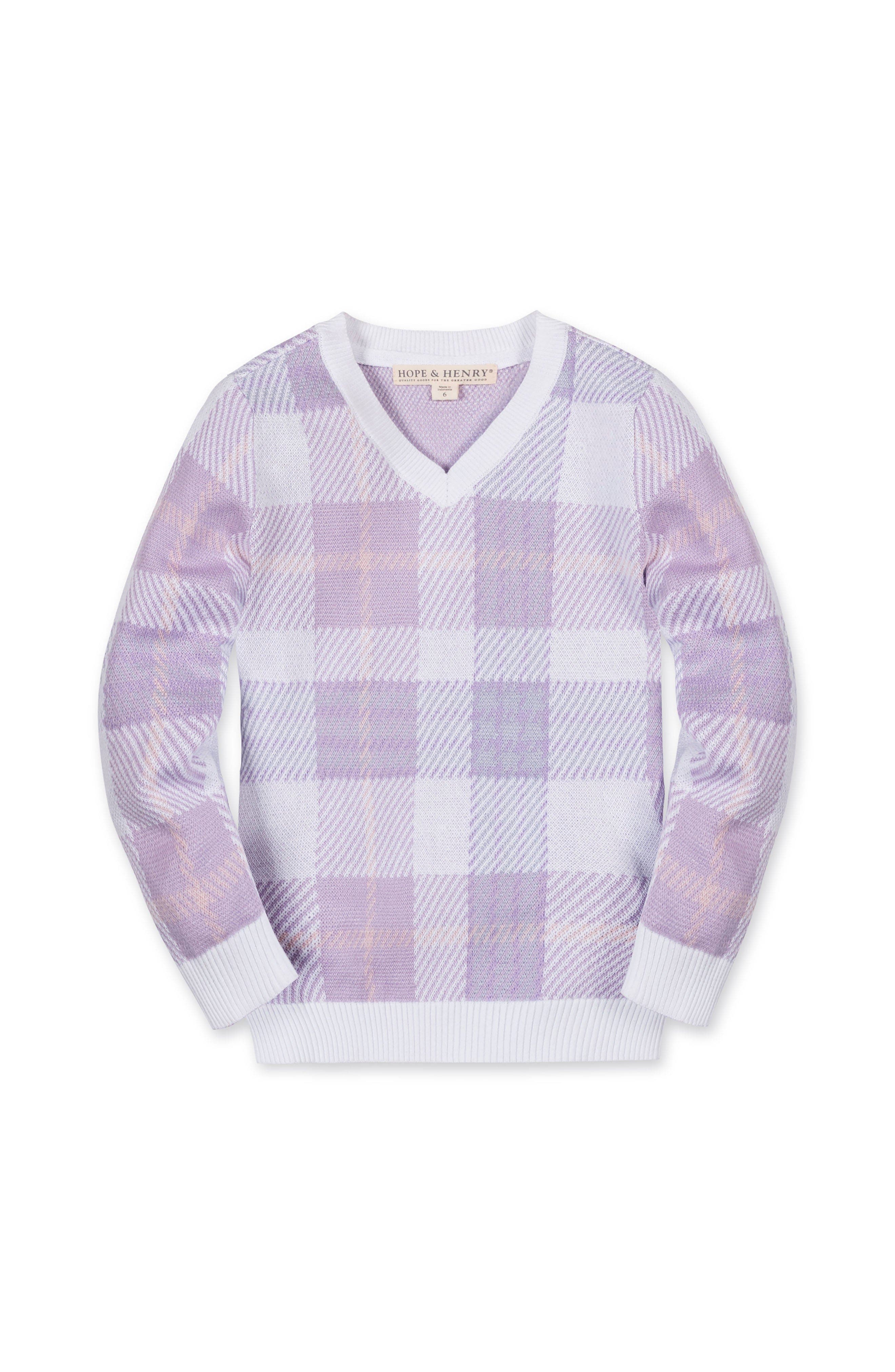 selected Monet Plaid Intarsia