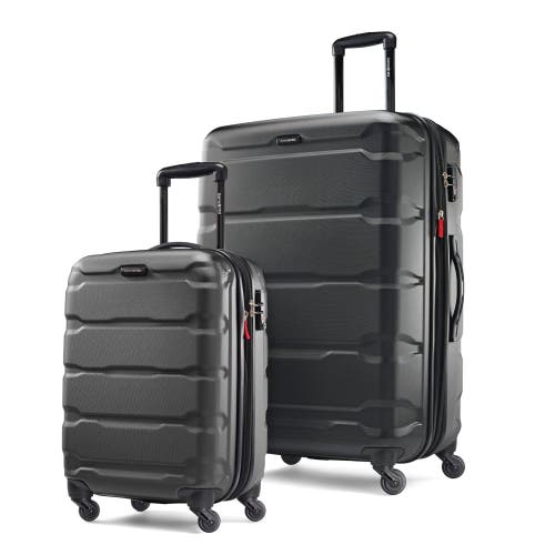 Samsonite Omni PC Hardside Expandable (20"/28") 2 Piece Spinner Luggage Set in Black at Nordstrom
