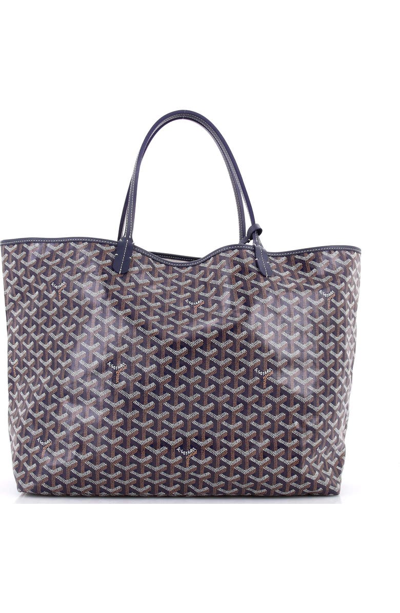 Pre-Owned Goyard Saint Louis Tote Coated Canvas GM, Alternate, color, Blue