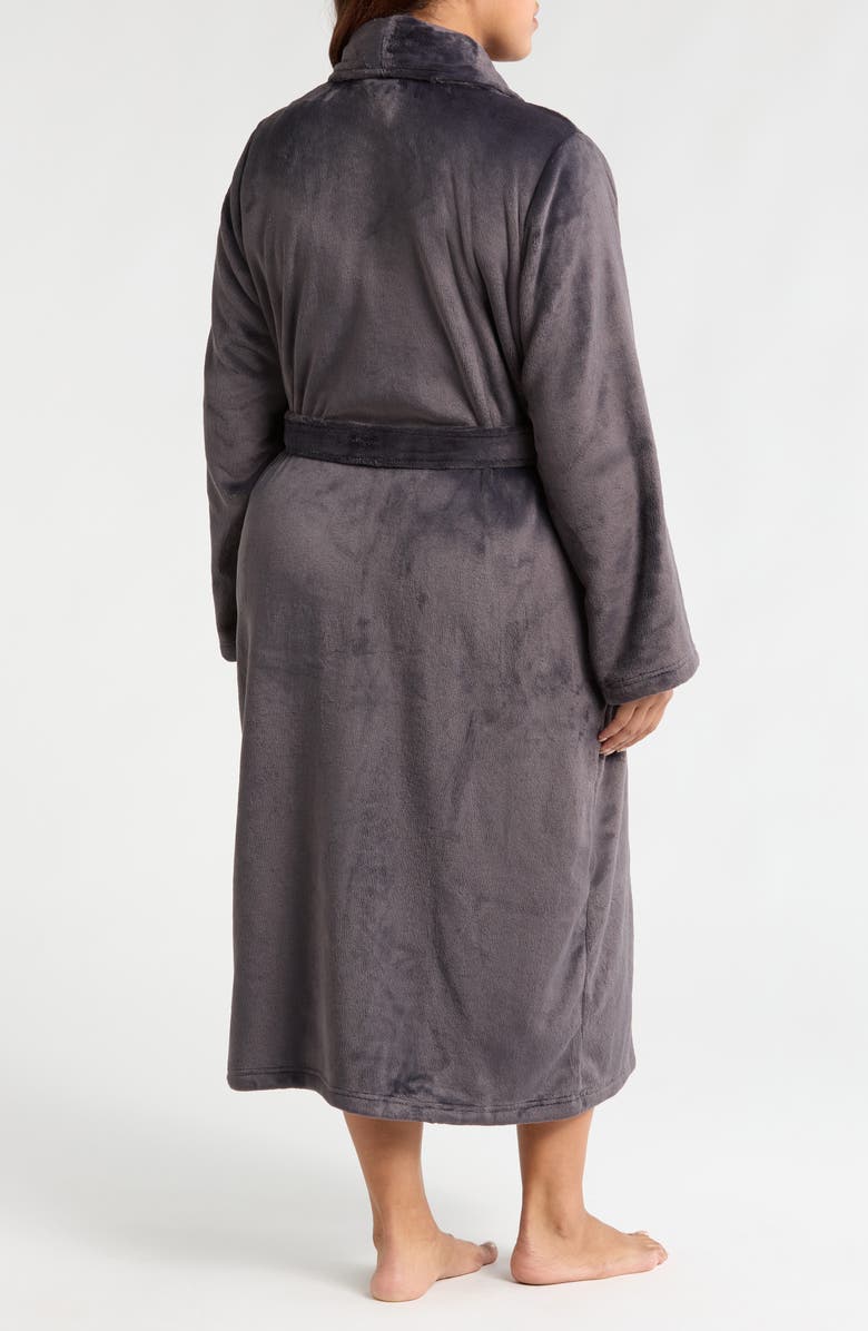 Nordstrom Shawl Collar Plush Robe, Alternate, color, Grey Stonehenge