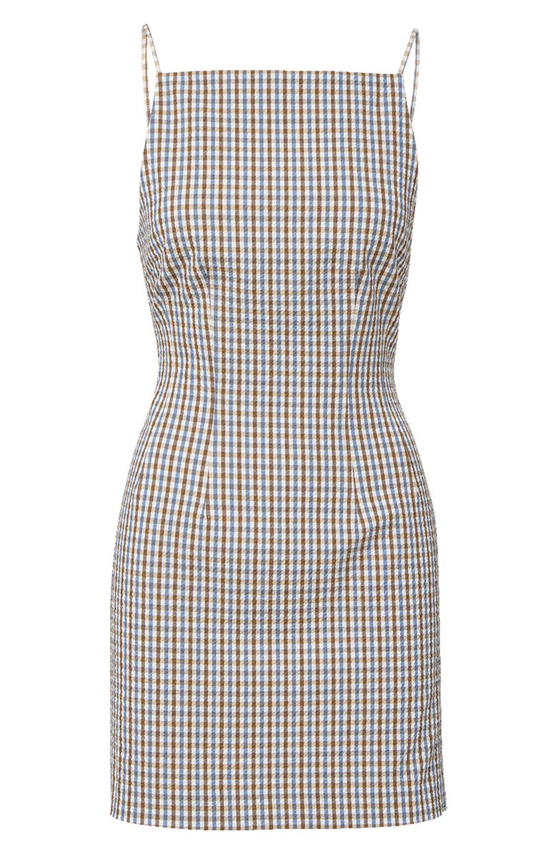 Veronica Beard Chester Check Minidress, Alternate, color, Acorn Multi