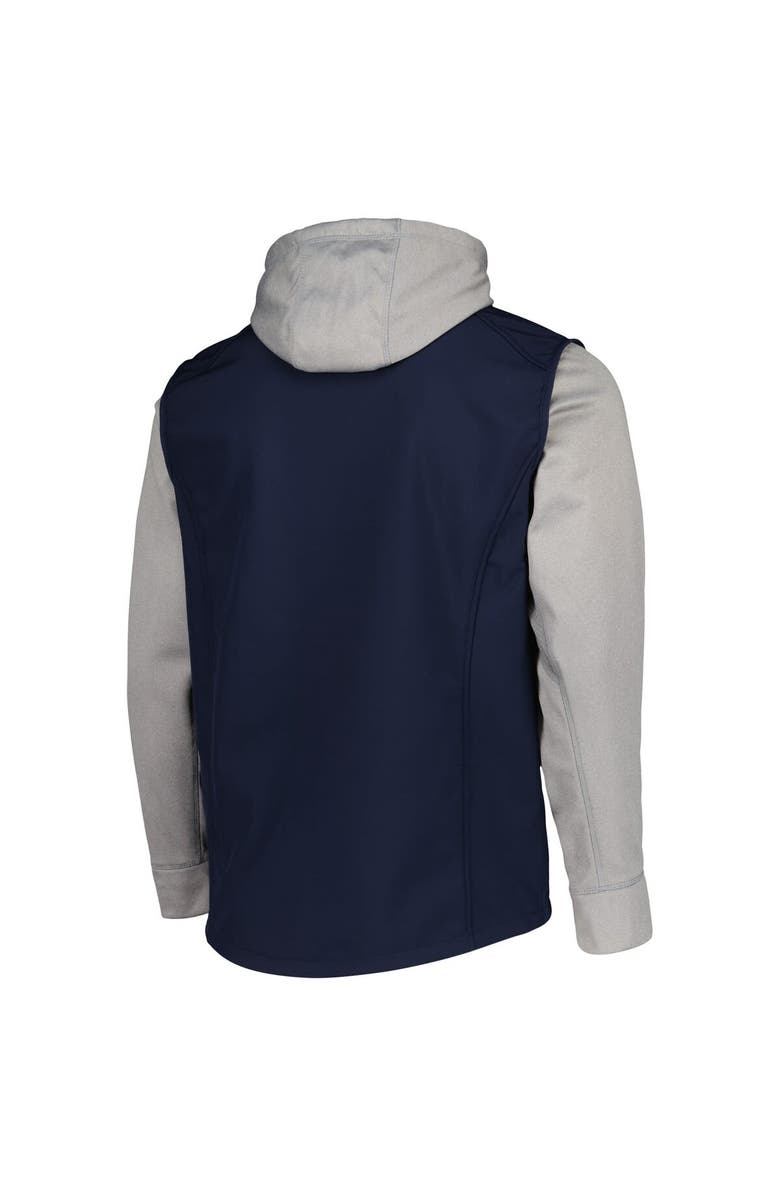 DUNBROOKE Men's Dunbrooke Navy/Heather Gray Minnesota Twins Alpha Full-Zip Jacket, Alternate, color, Navy