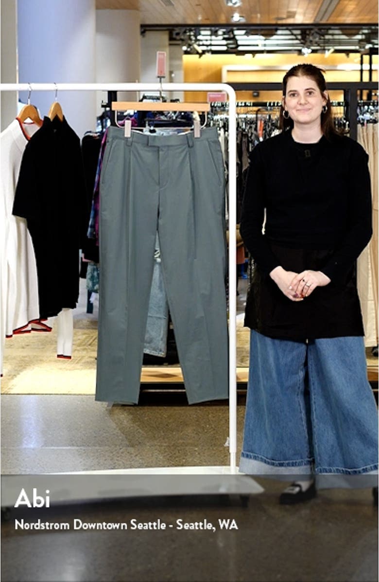 Theodor Pleated Stretch Cotton Pants, sales video thumbnail